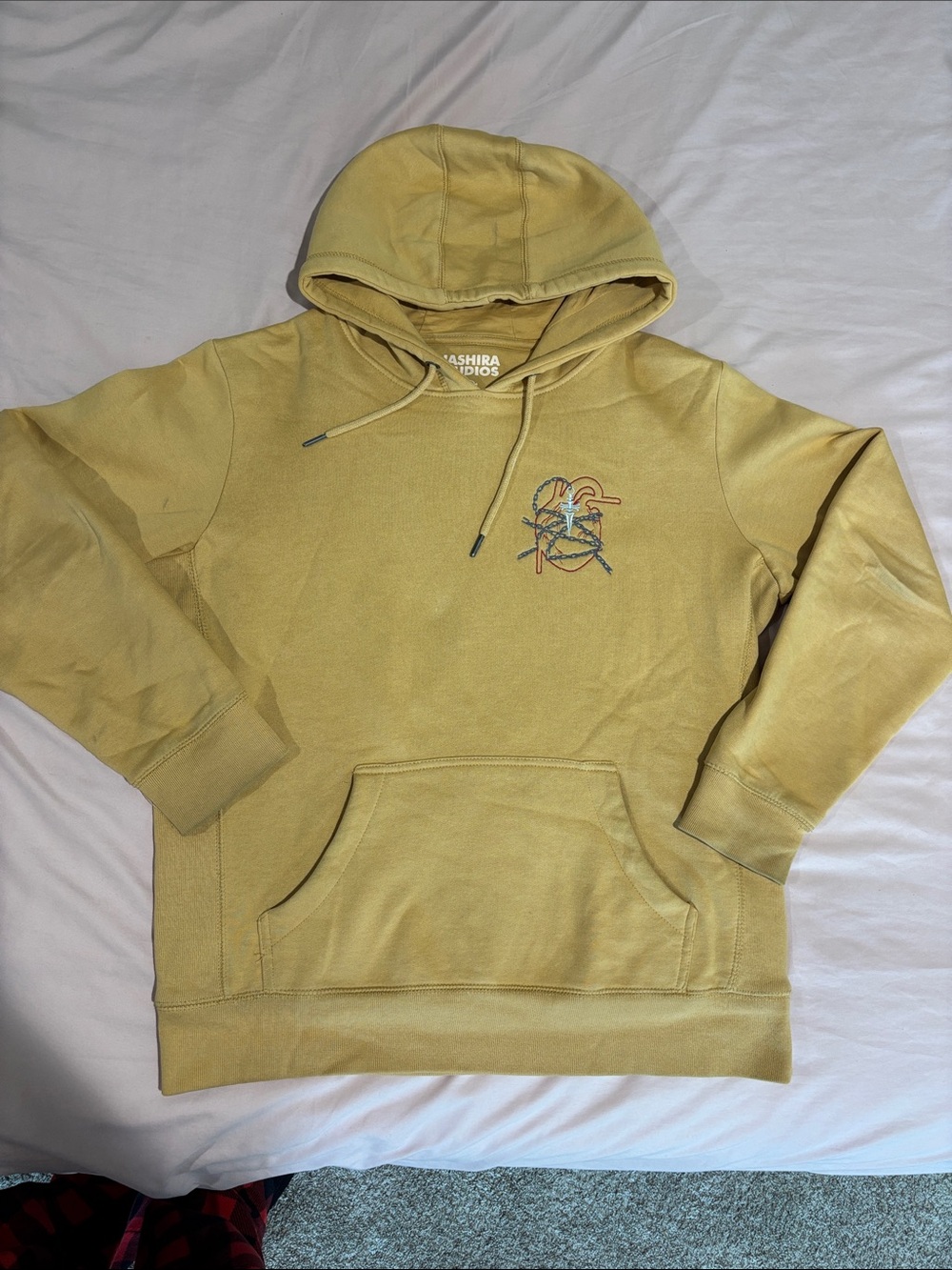 Hashira Studios Men's Yellow Hoodie Size M